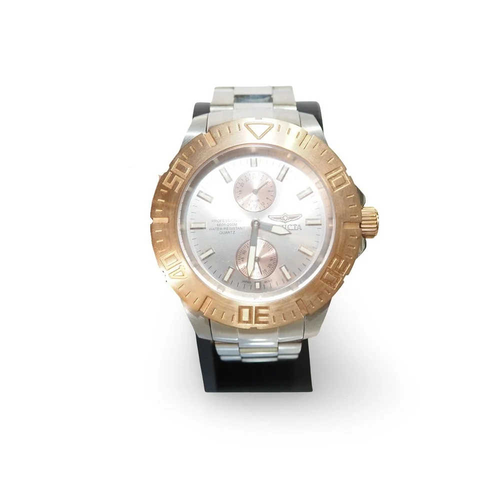 Invicta Pro Diver 14347 Men's 44mm Two Tone Rose Gold Quartz Watch 200M